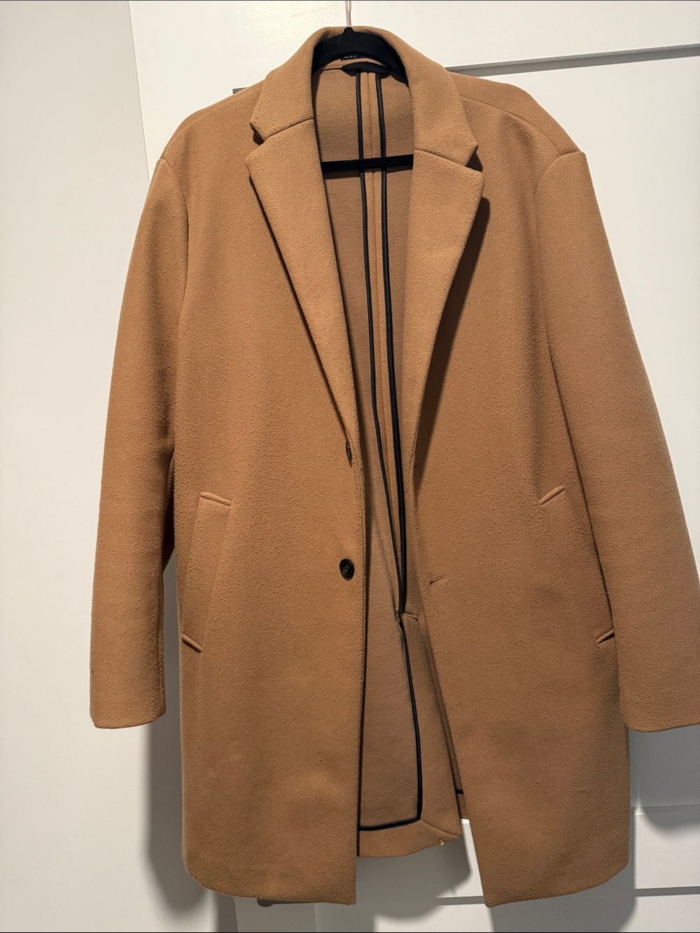 Zara Men's Camel Over Coat
